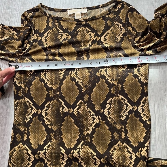Michael Kors python print matte jersey shift dress size S - Picture 6 of 8